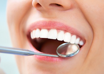 Closeup of healthy smile