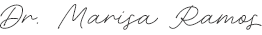 Signature of Midland Texas dentist Marisa Ramos, DDS